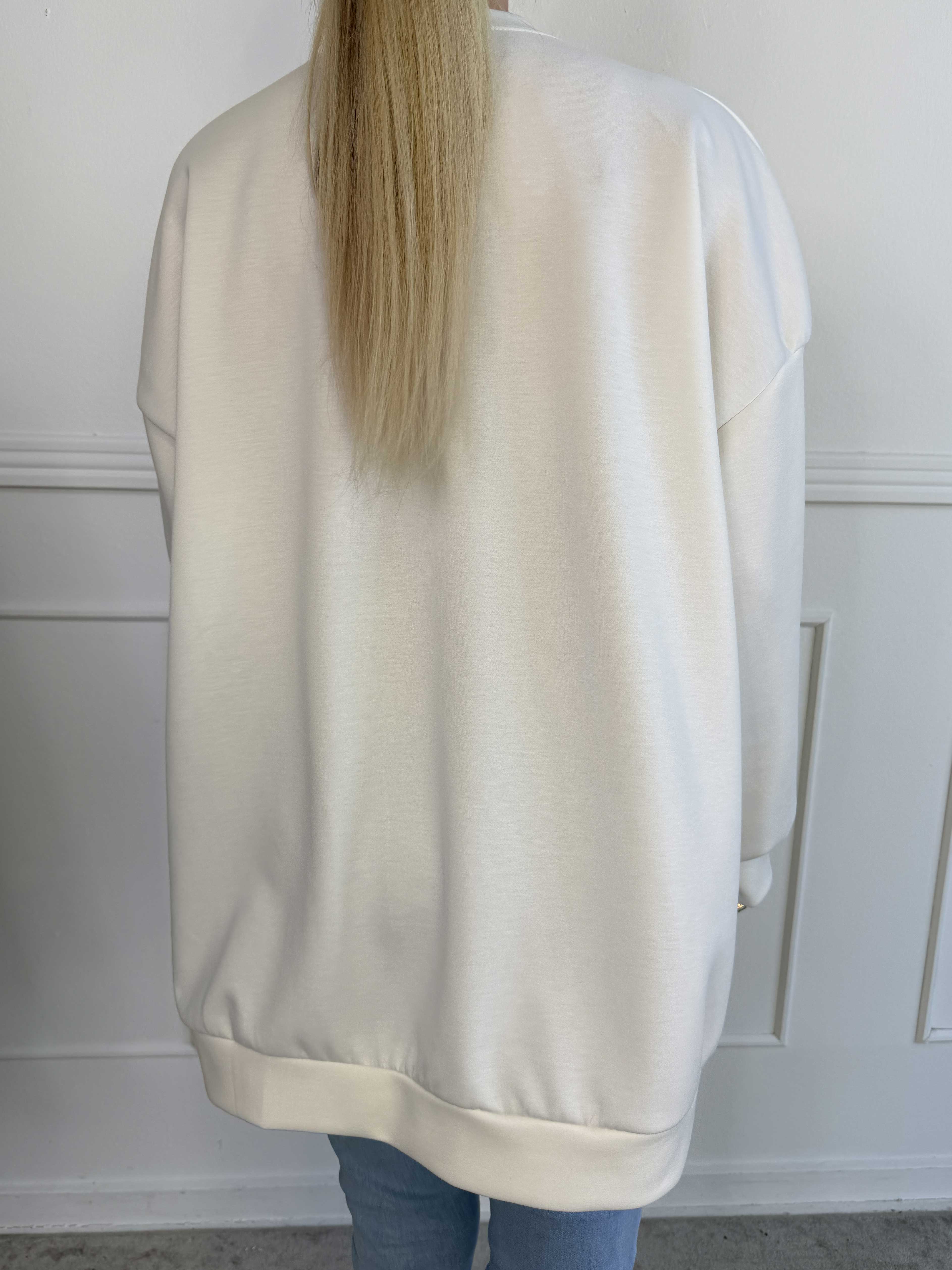 Lindsay - Blød sweatshirt med SOHO skrevet på brystet